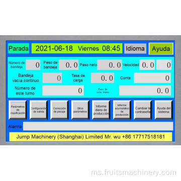 Buah -buahan Elektronik Grading Machine Clasificador